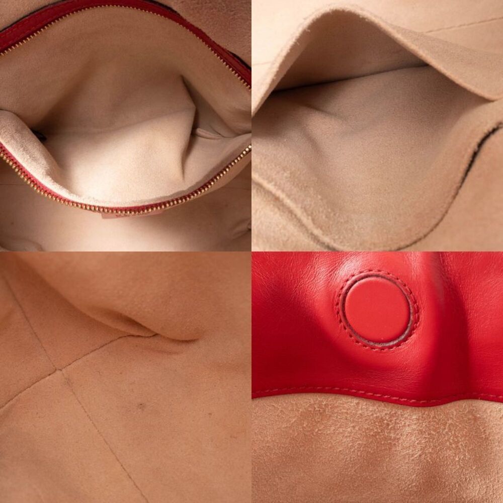 GUCCI Authentic Red Leather Tote Bag - Picture 13 of 16